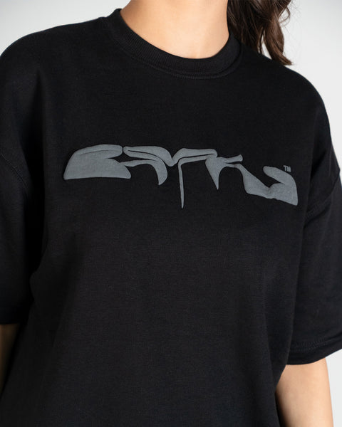 Black Monoblock Tee