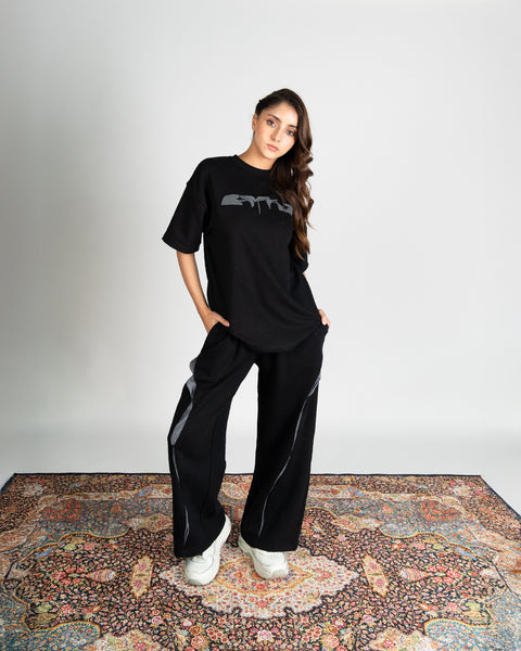 Black Monoblock Tee