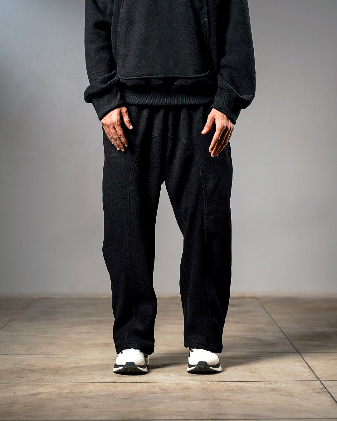 Black Intersect Trouser - Regular Fit // UNISEX