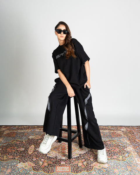 Premium Black-Arcflow Trousers