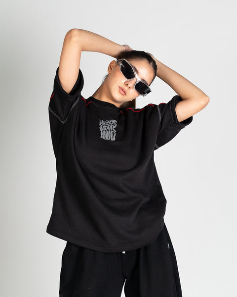 Quantum Stitch Tee - Black
