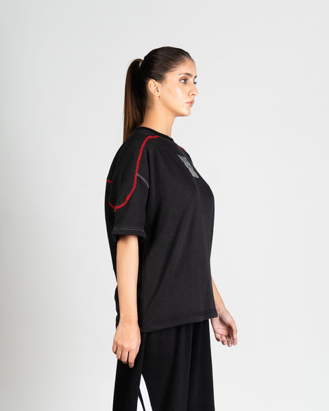 Quantum Stitch Tee - Black