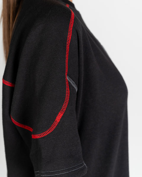 Quantum Stitch Tee - Black