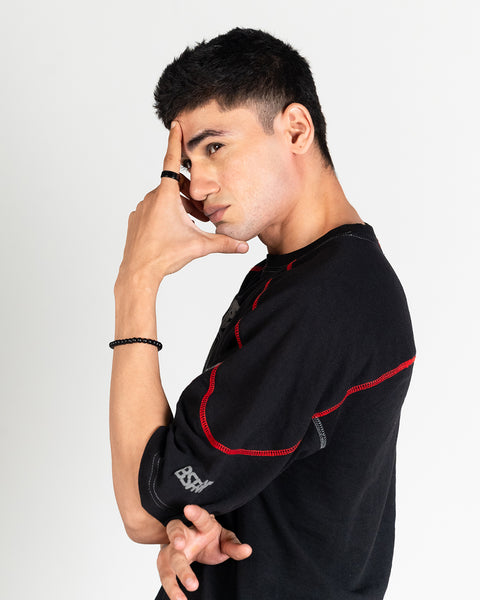 Quantum Stitch Tee - Black