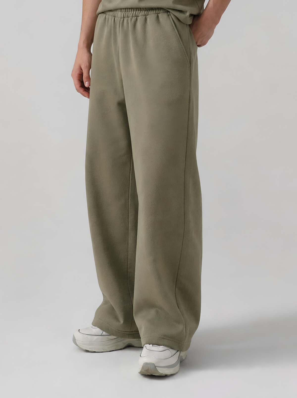 THE URBAN WIDE-LEG TROUSERS GREEN - UNISEX