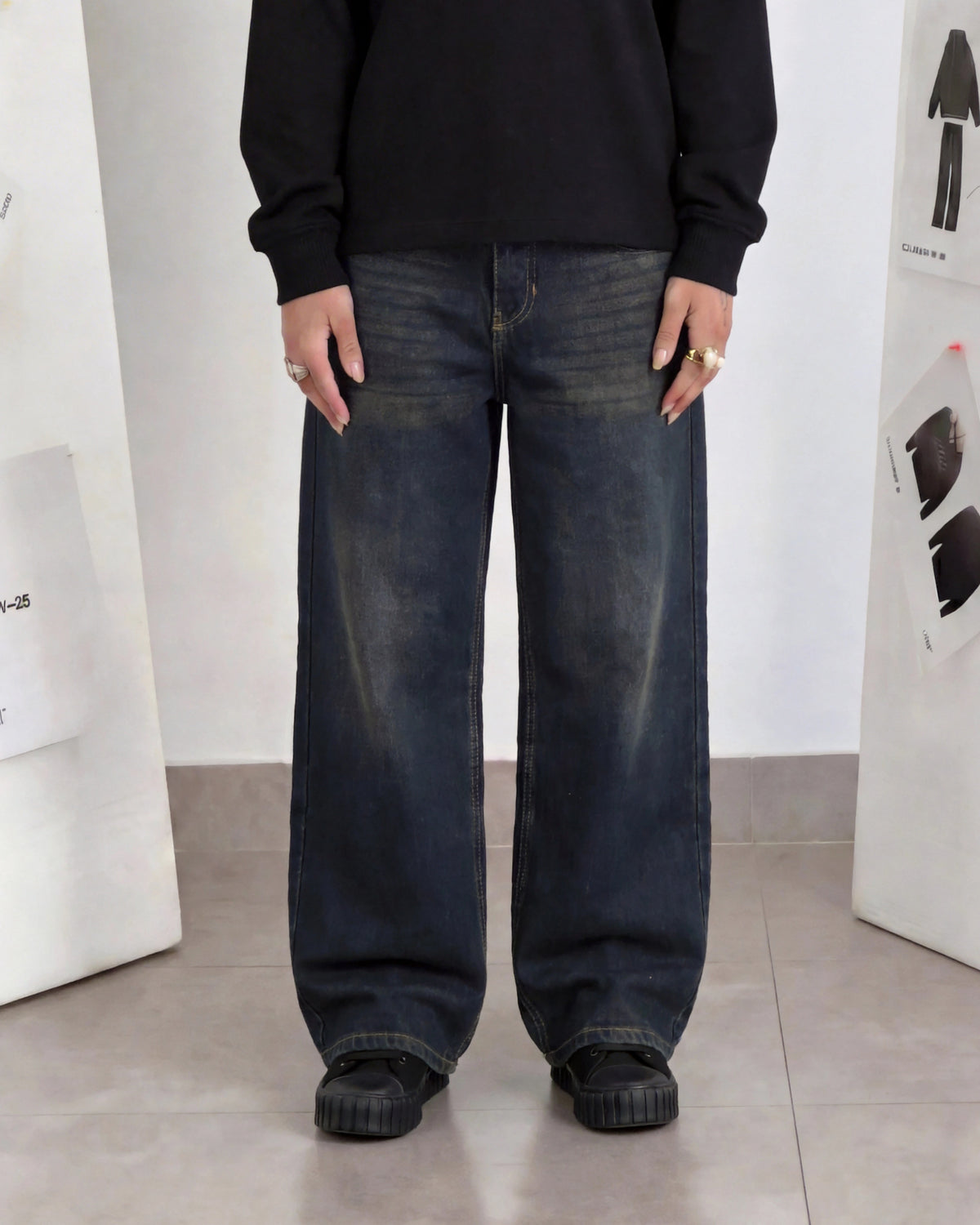 Dirty Baggy Denim - Loose Fit - UNISEX