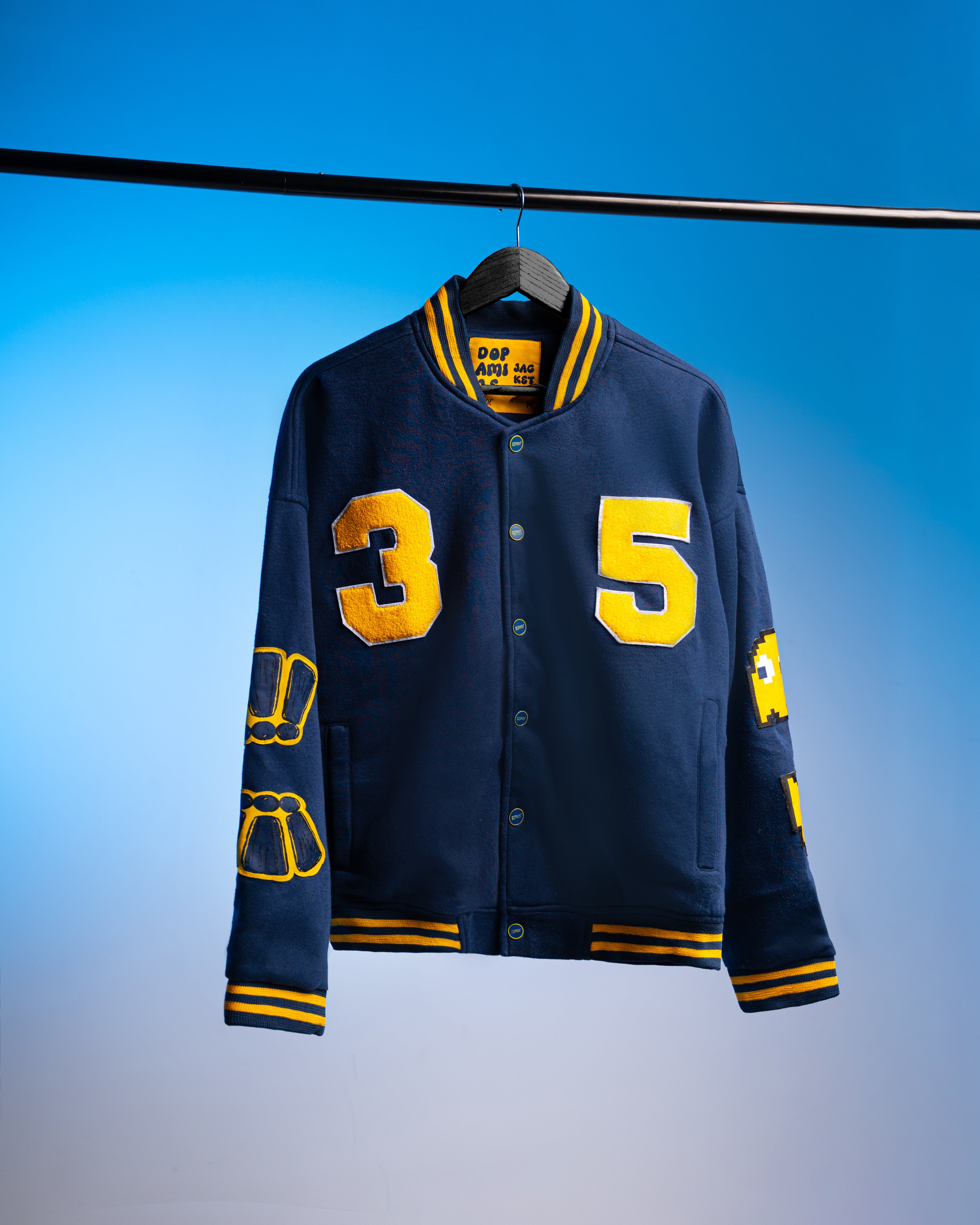 Navy baseball jacket hot sale