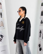 EMBLEM POLO SWEATSHIRT – OVERSIZE