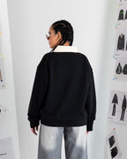 EMBLEM POLO SWEATSHIRT – OVERSIZE