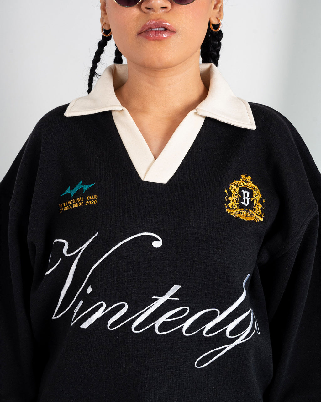EMBLEM POLO SWEATSHIRT – OVERSIZE
