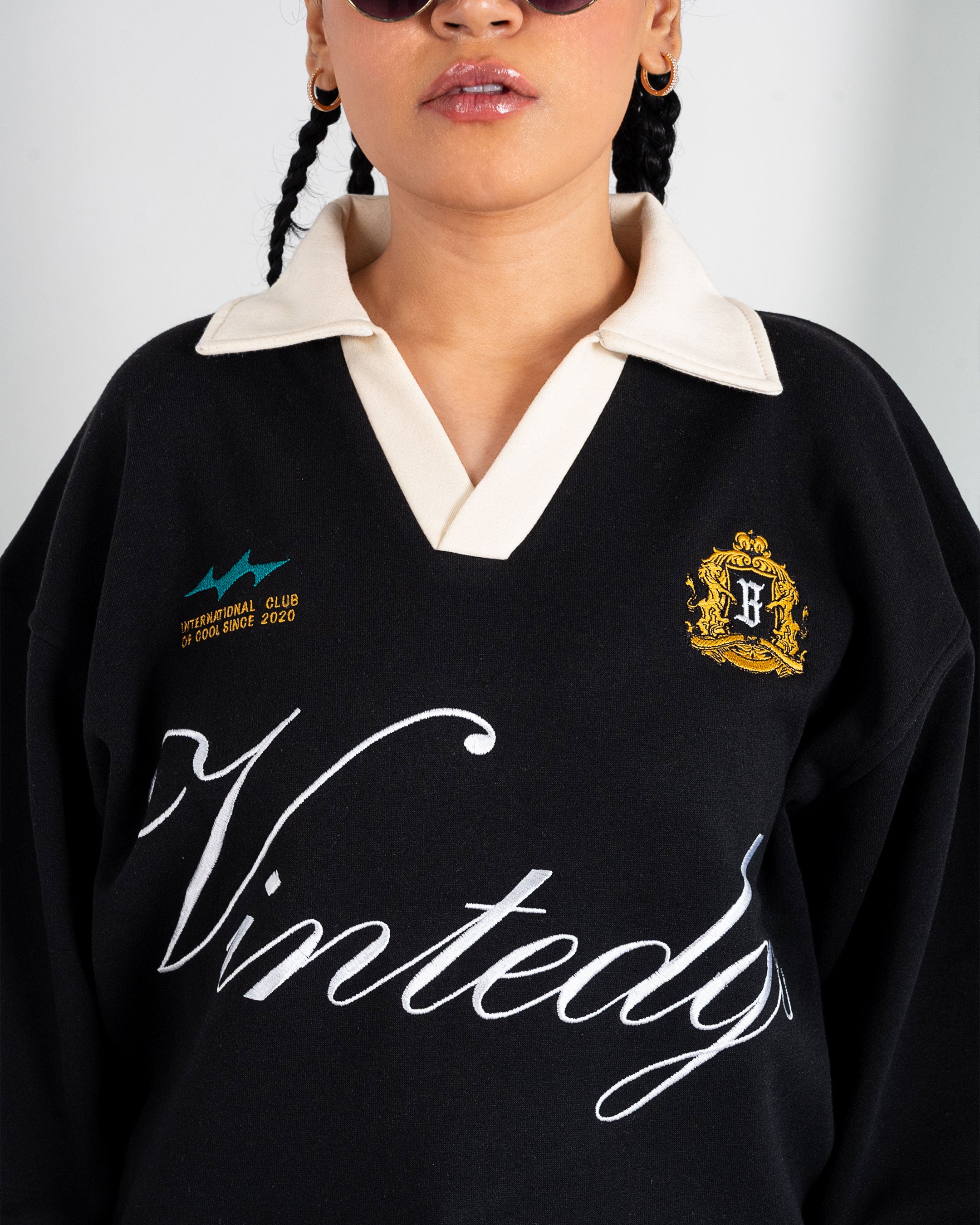 EMBLEM POLO SWEATSHIRT – OVERSIZE