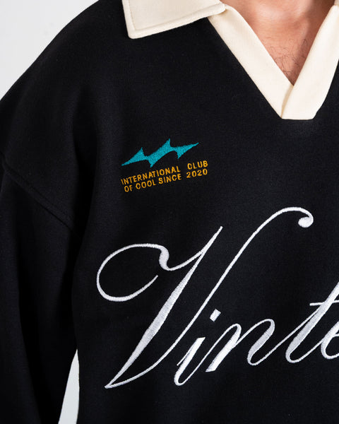 EMBLEM POLO SWEATSHIRT – OVERSIZE