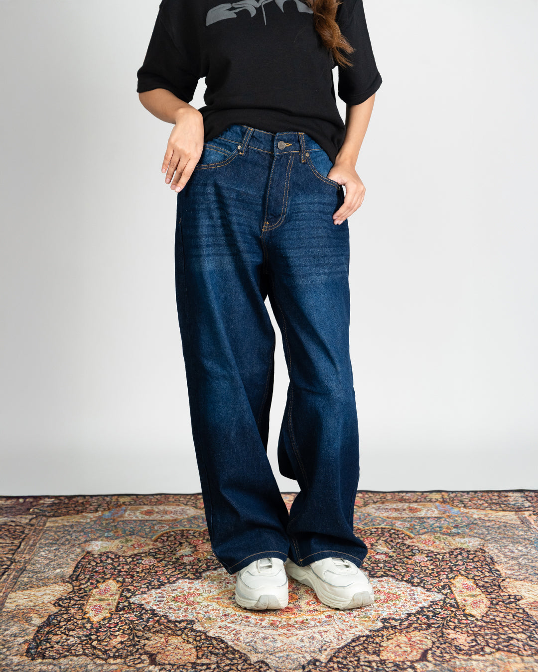 Blue Drift Baggy Jeans - Balloon fit Main image