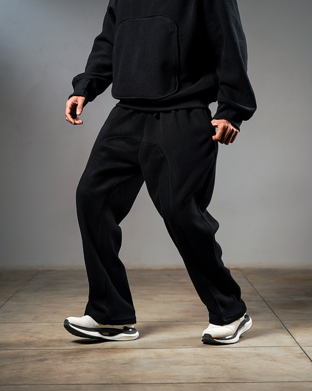 Black Intersect Trouser - Wide Leg // UNISEX Secondary image