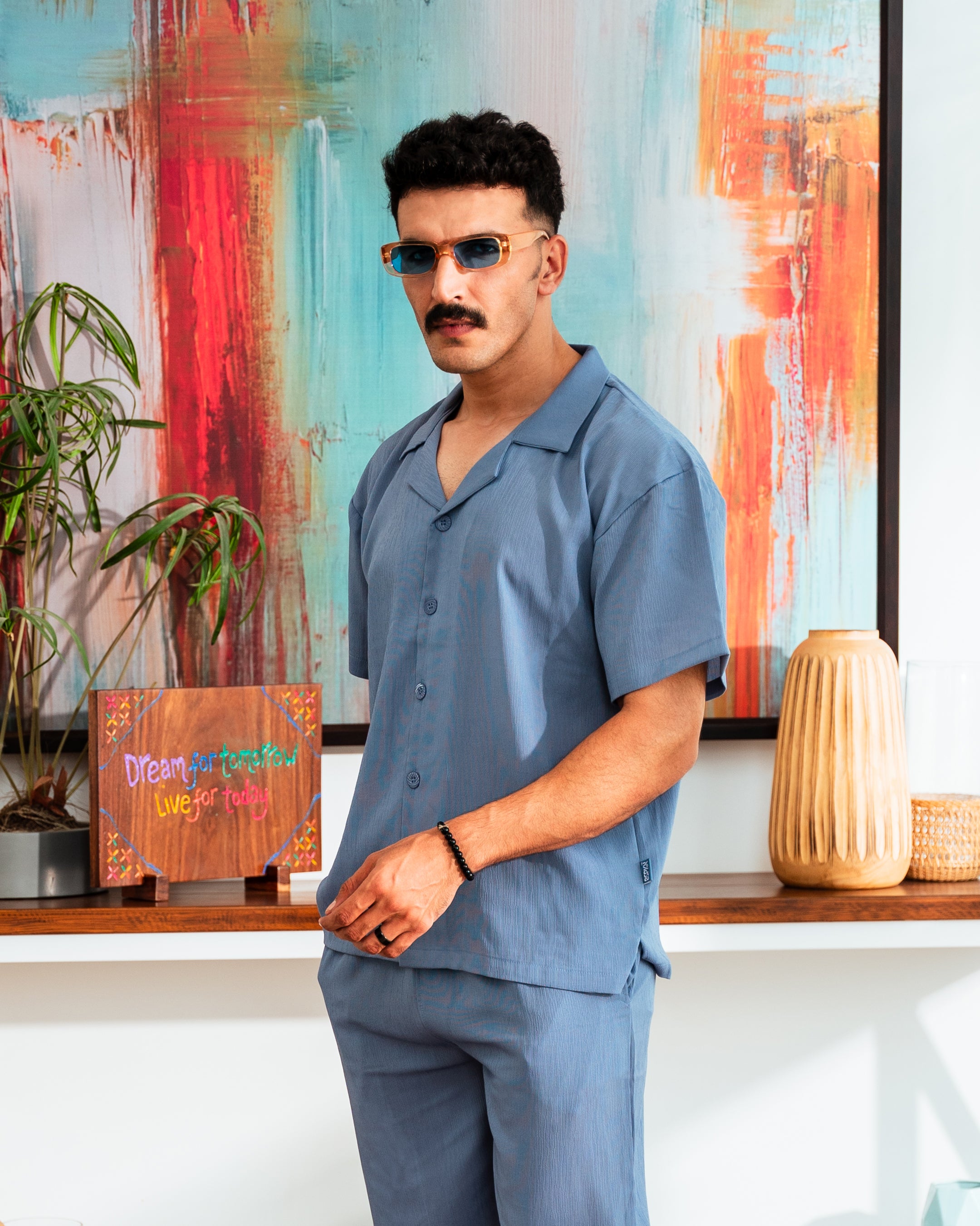 Mist Cuban Shirt - Relaxed Fit Secondary image