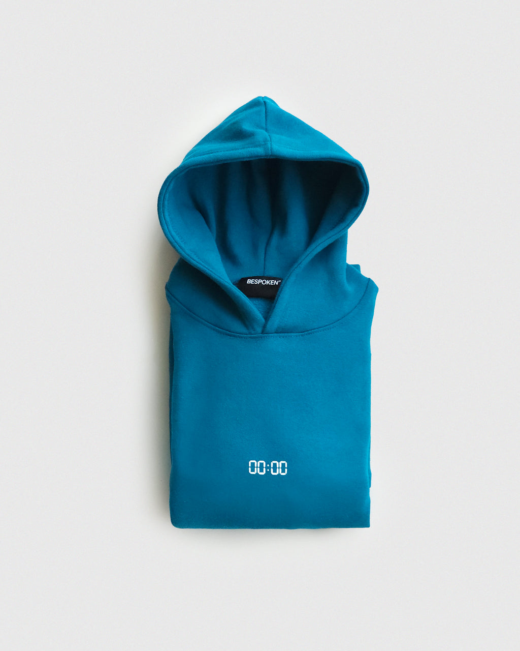 Oversized Aqua Blue Hoodie with 3D Print- UNISEX