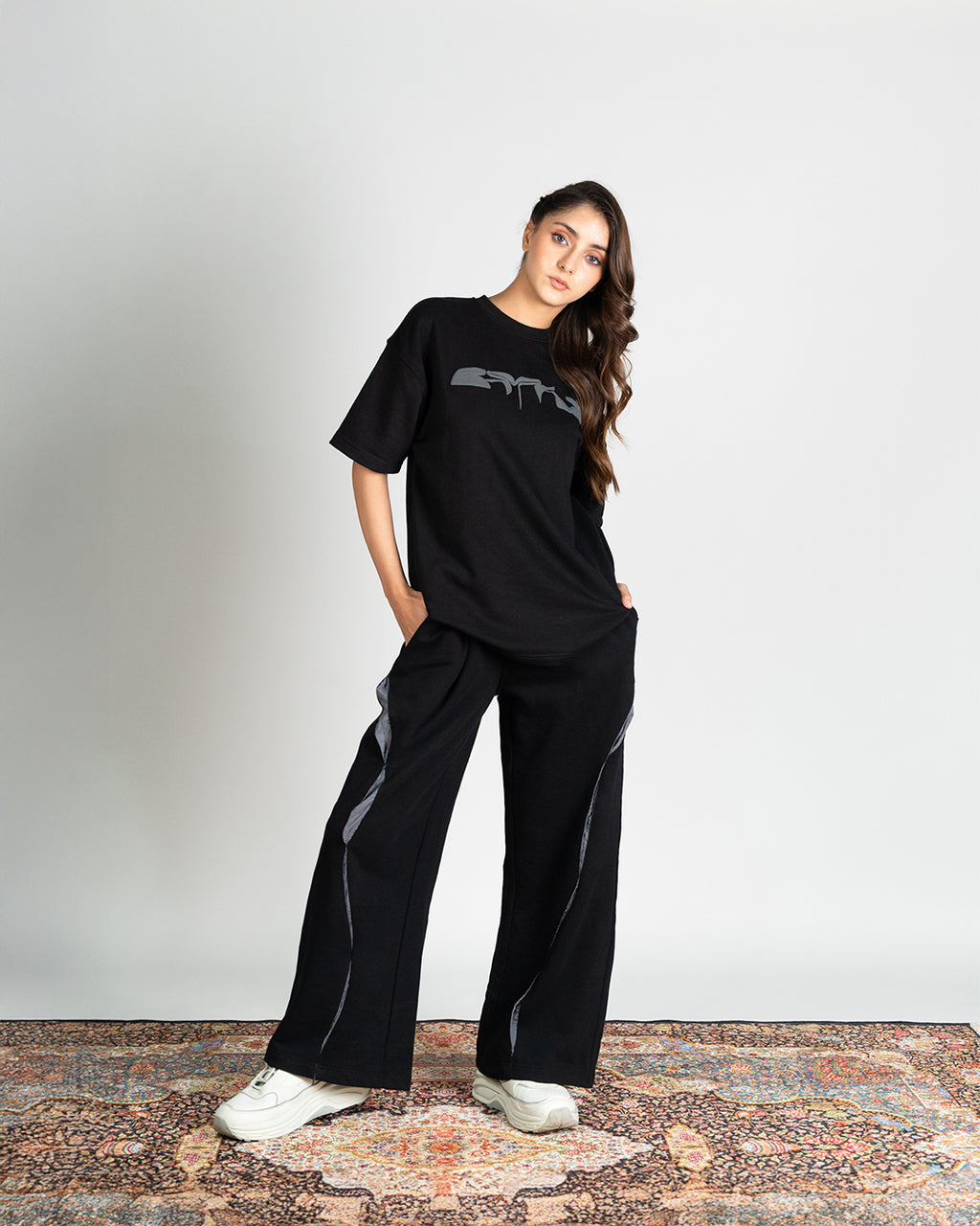 Premium Black-Arcflow Trousers