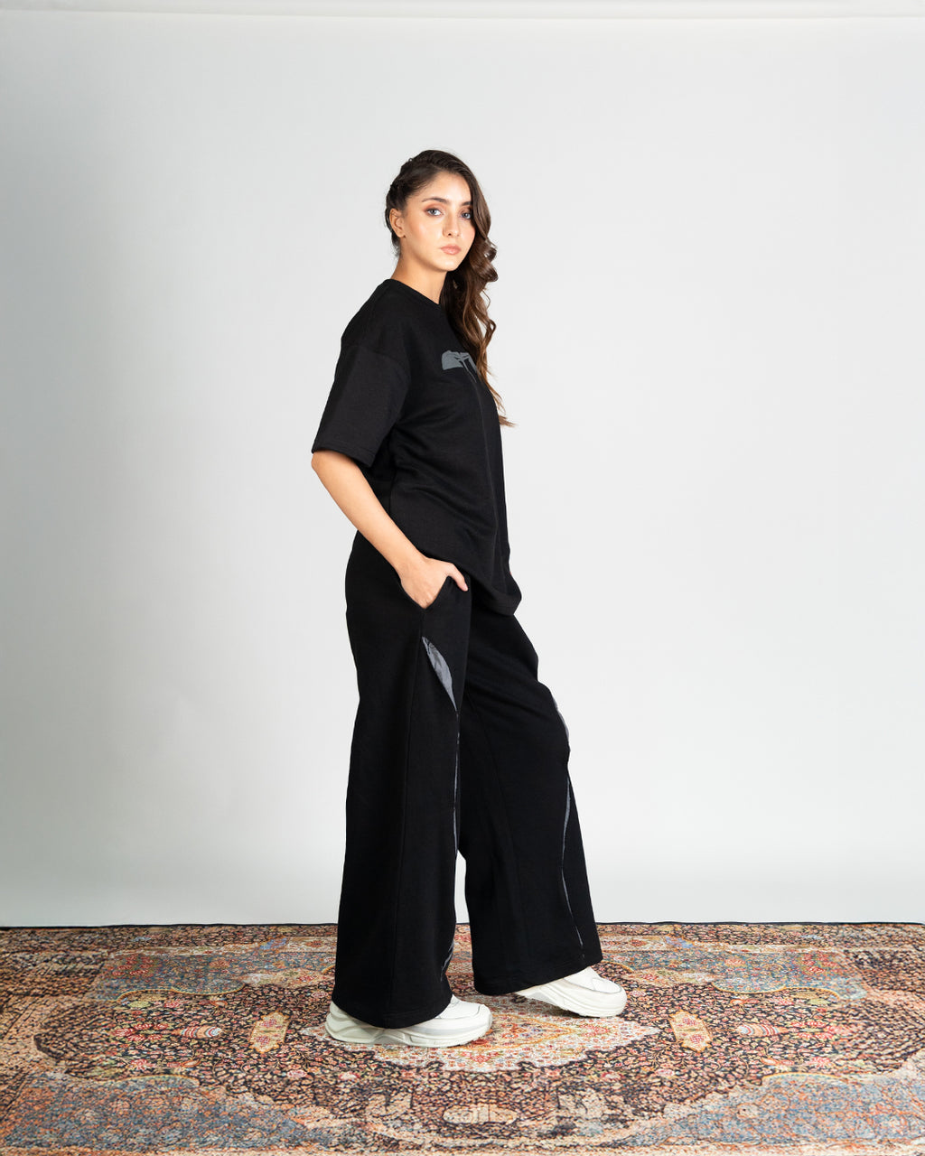 Premium Black-Arcflow Trousers