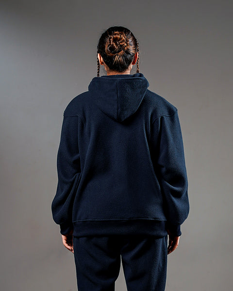 Navy Intersect Hoodie – Oversized // UNISEX