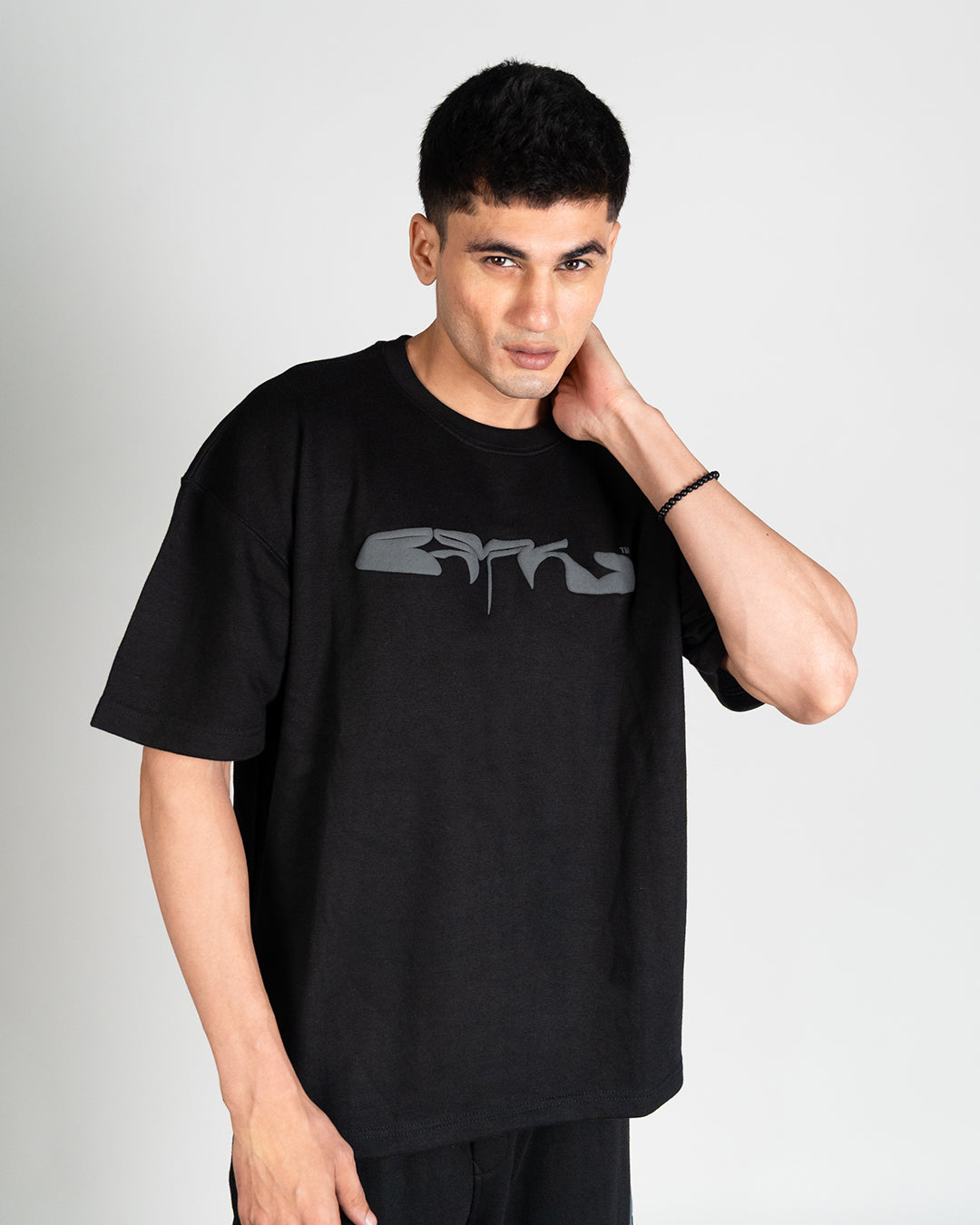 Black Monoblock Tee