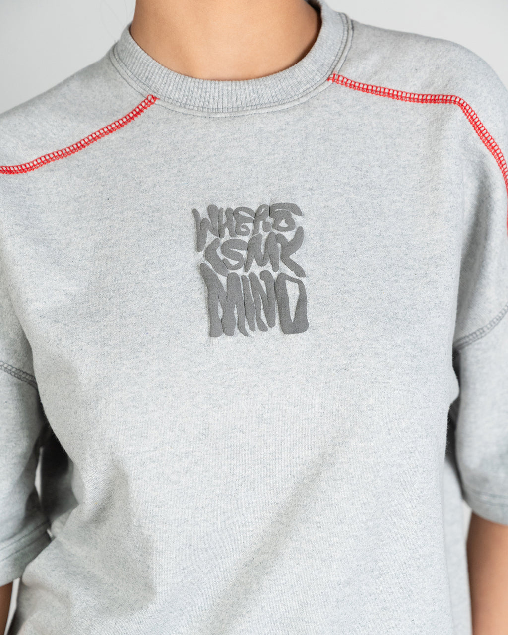 Quantum Stitch Tee - Heather Grey