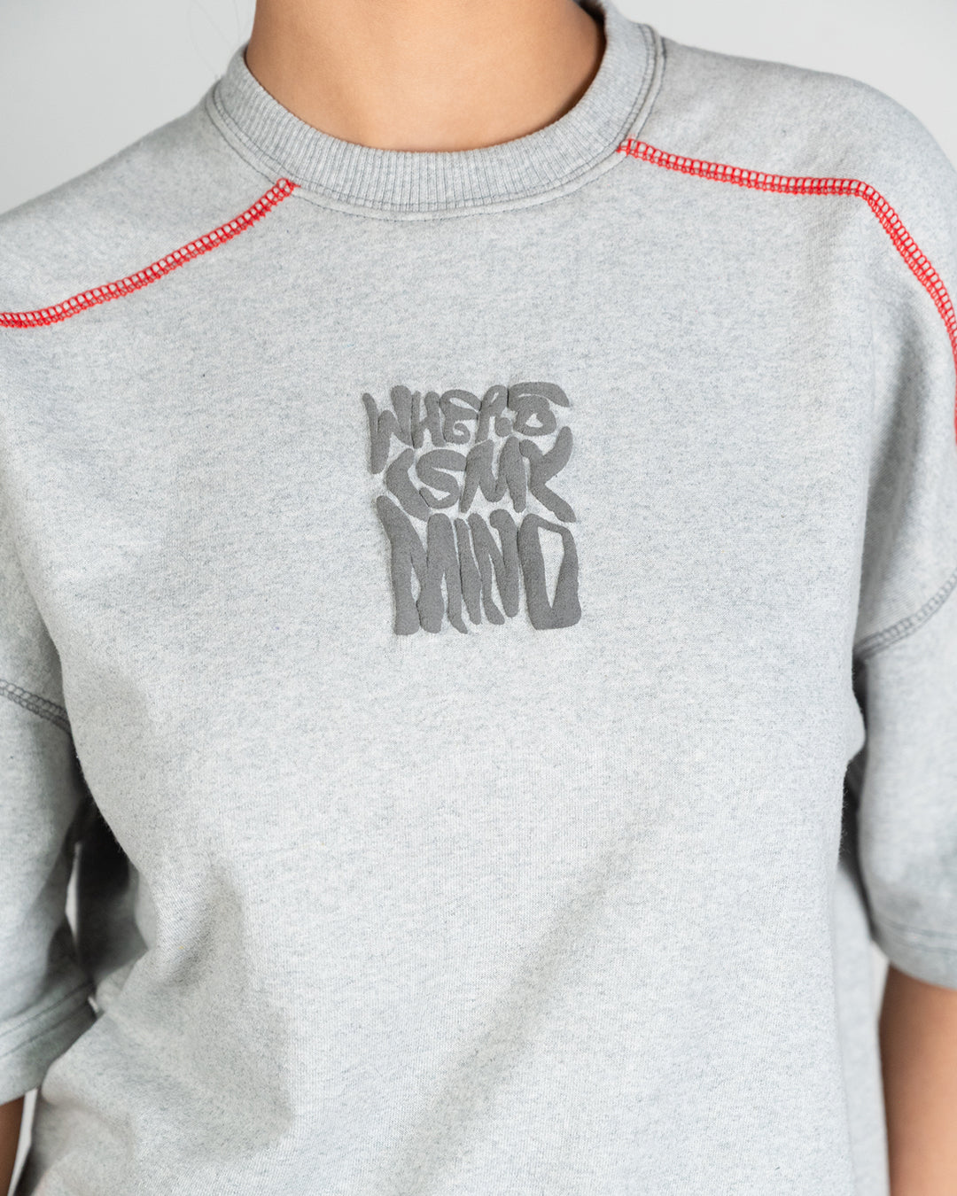 Quantum Stitch Tee - Heather Grey