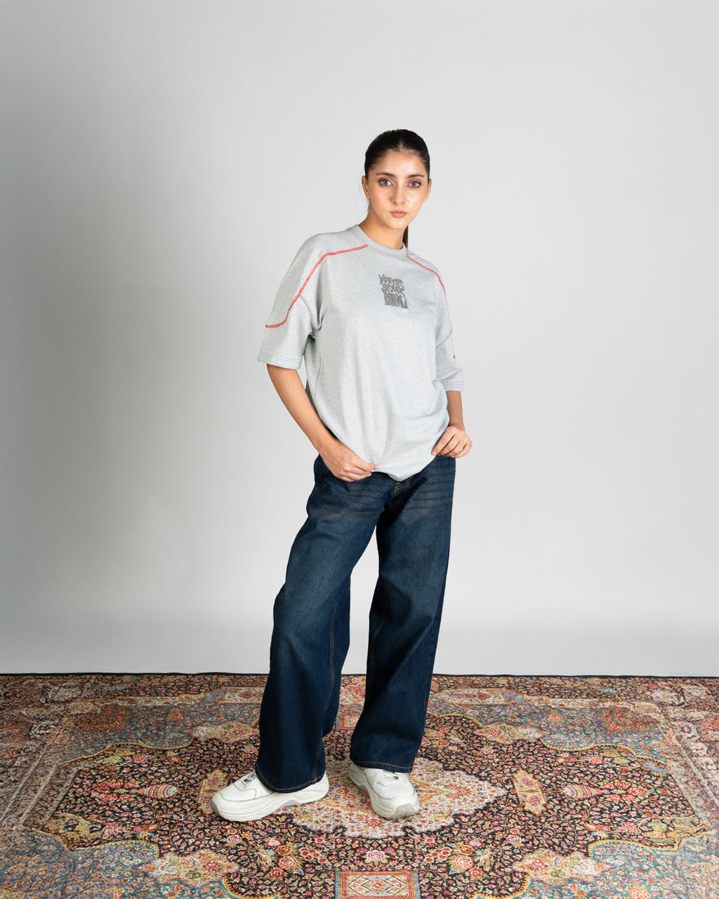 Quantum Stitch Tee - Heather Grey