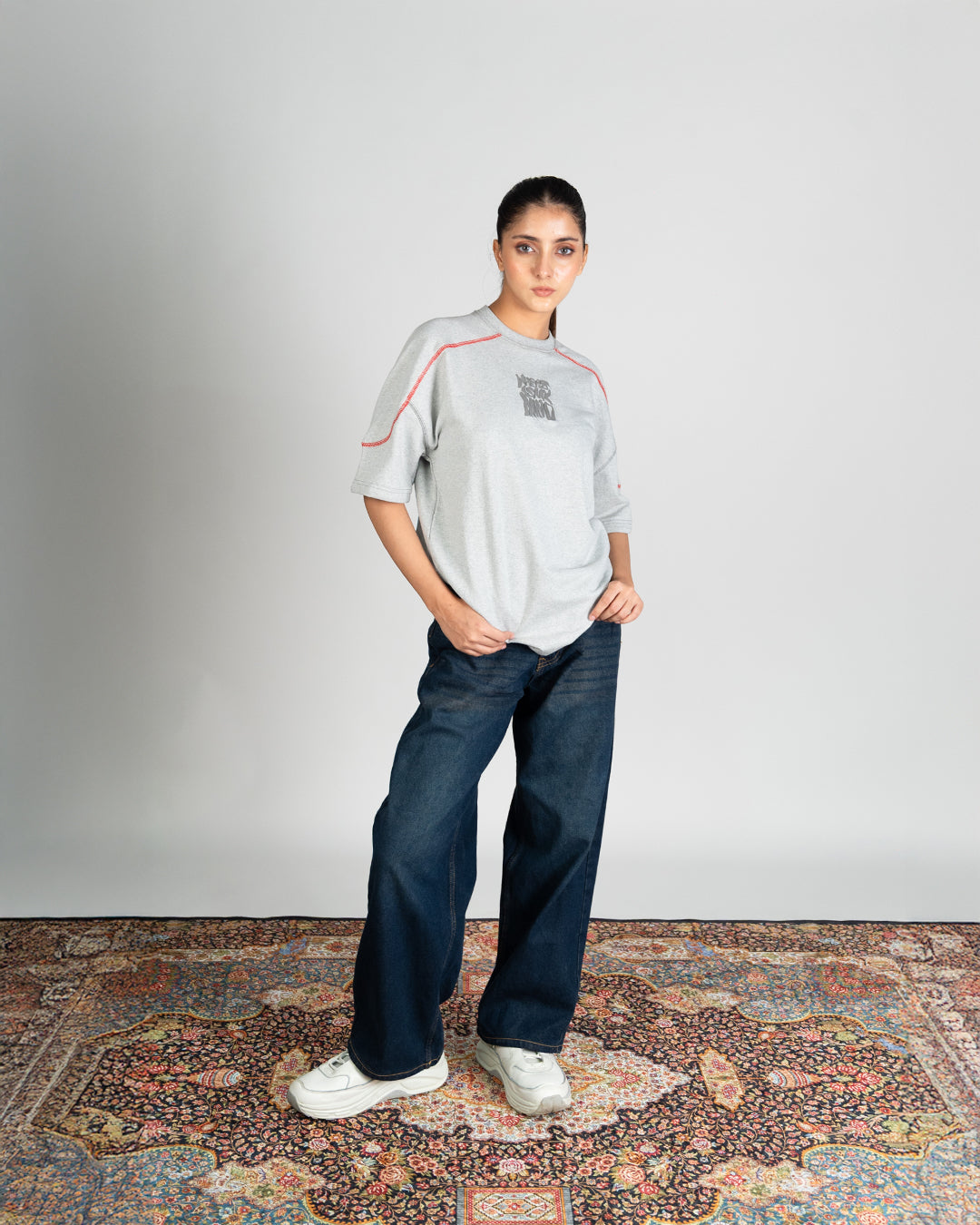 Quantum Stitch Tee - Heather Grey