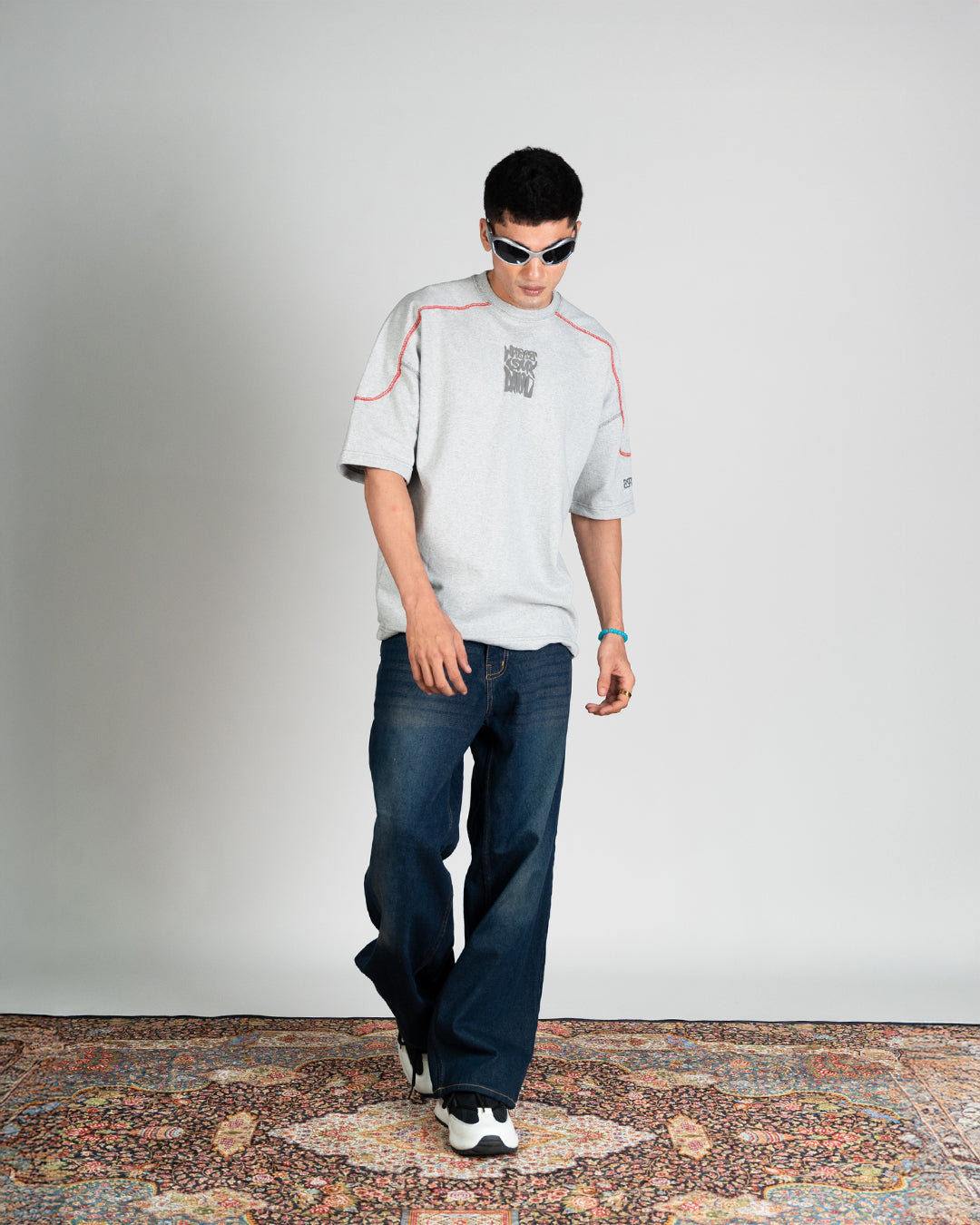 Quantum Stitch Tee - Heather Grey