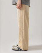 TRAIL STRIPE BEIGE LOOSE DENIM