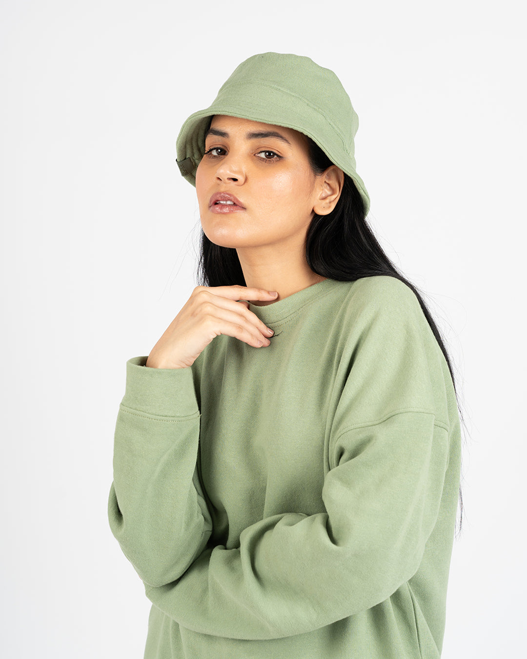 Oversized Pistachio Sweatshirt - Lightweight- UNISEX