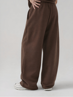 THE URBAN WIDE-LEG TROUSERS BROWN - UNISEX