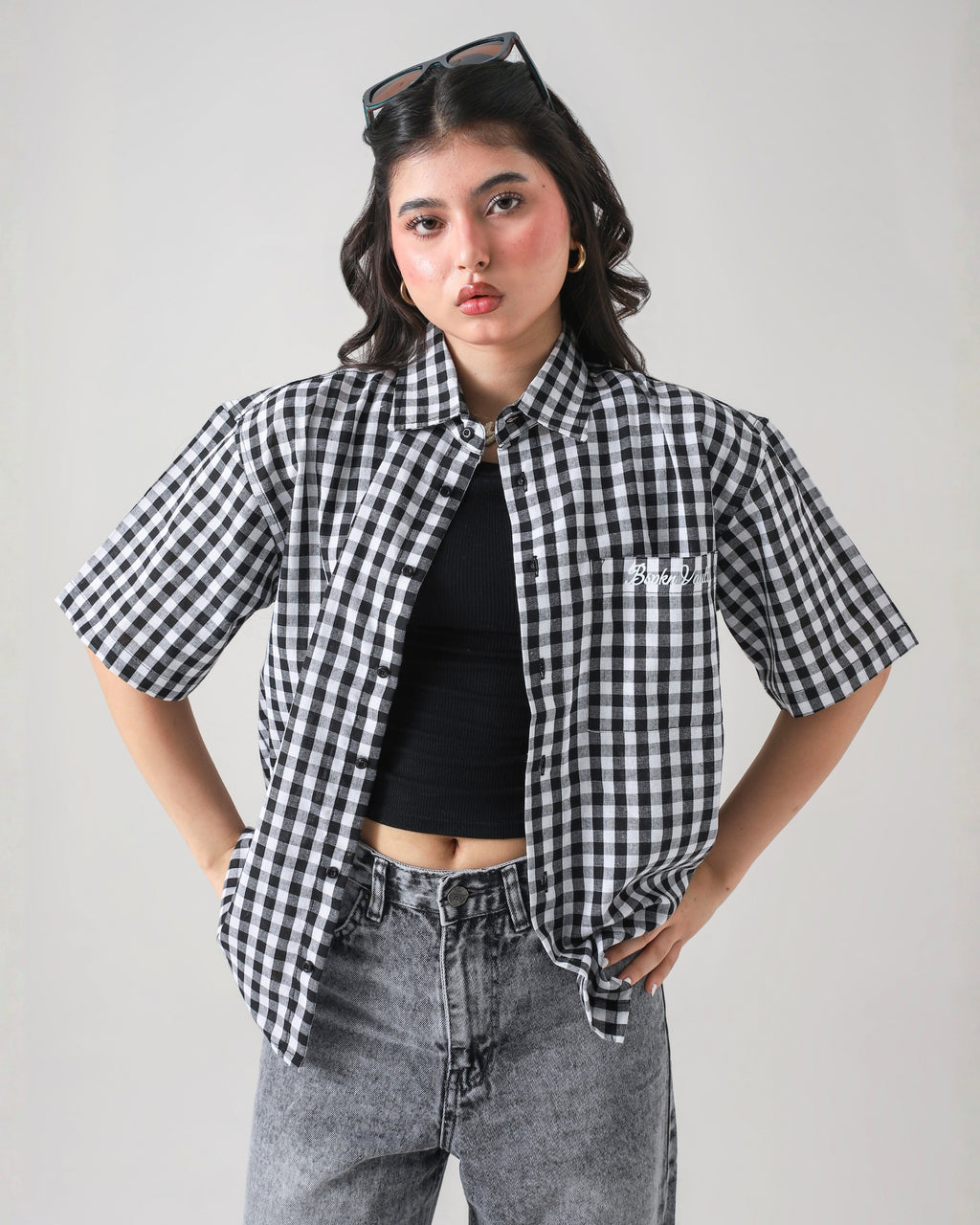 THE ANARCHY CHECK BOXY-FIT SHIRT