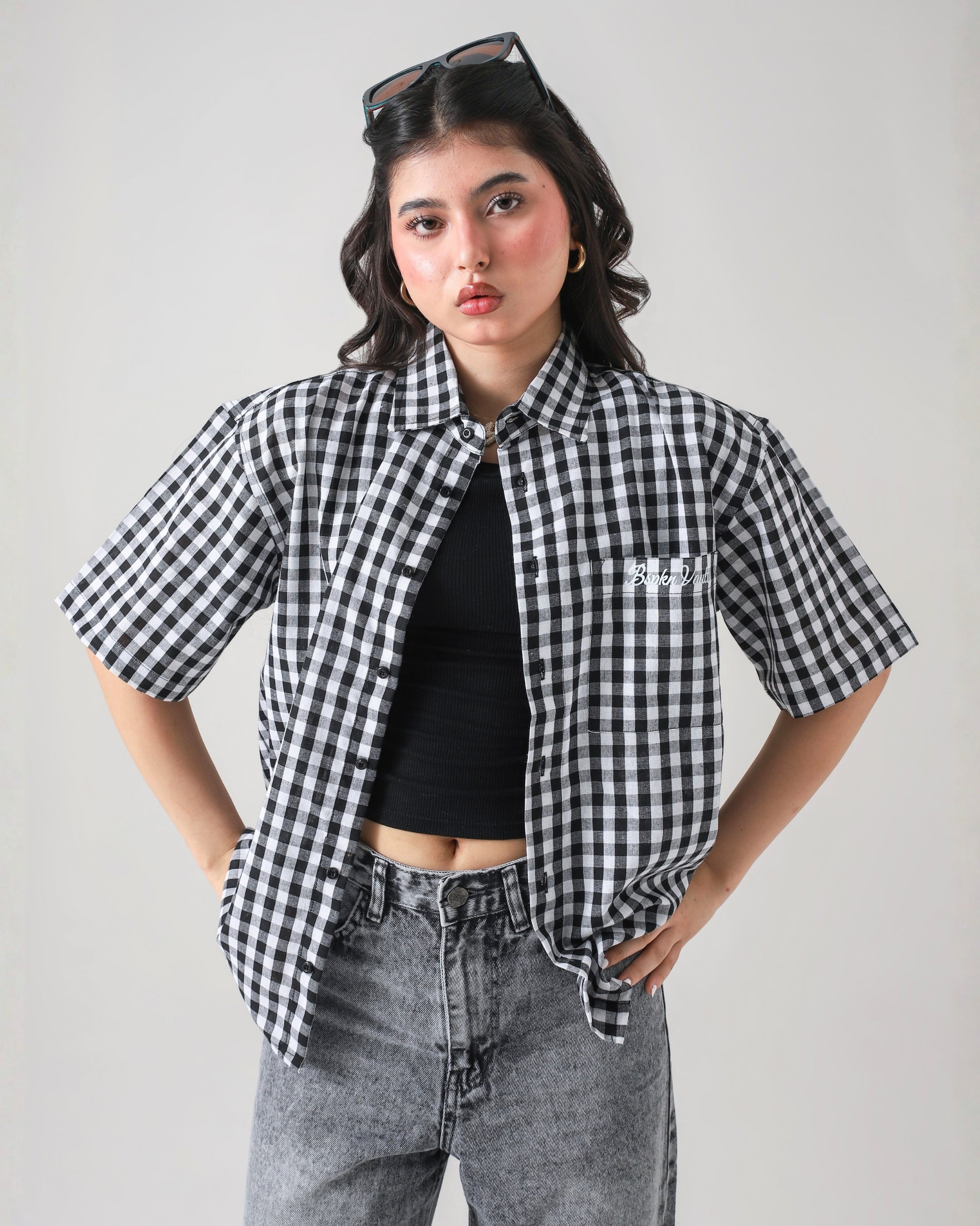 THE ANARCHY CHECK BOXY-FIT SHIRT