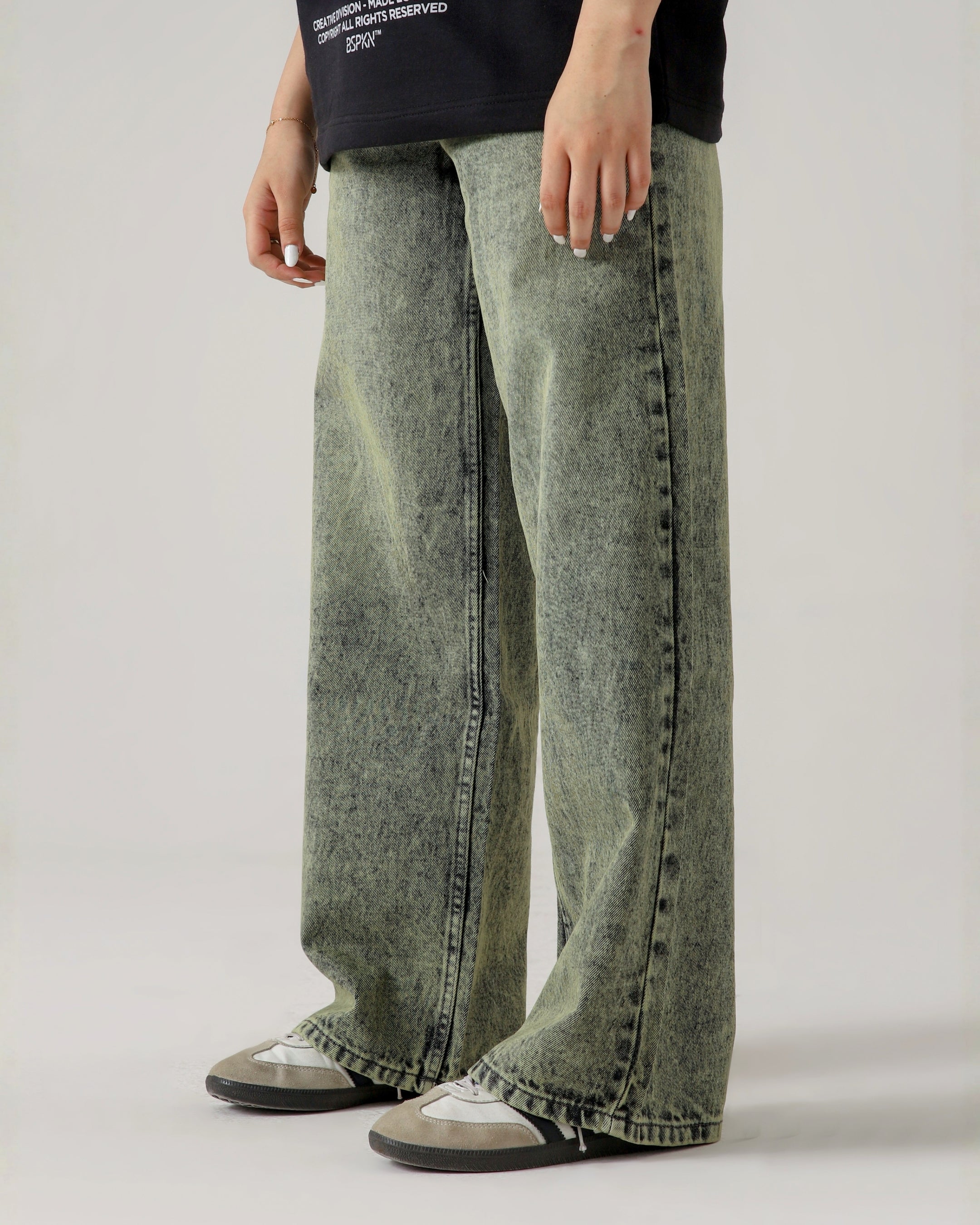 The Moss Acid Static Baggy Denim Secondary image