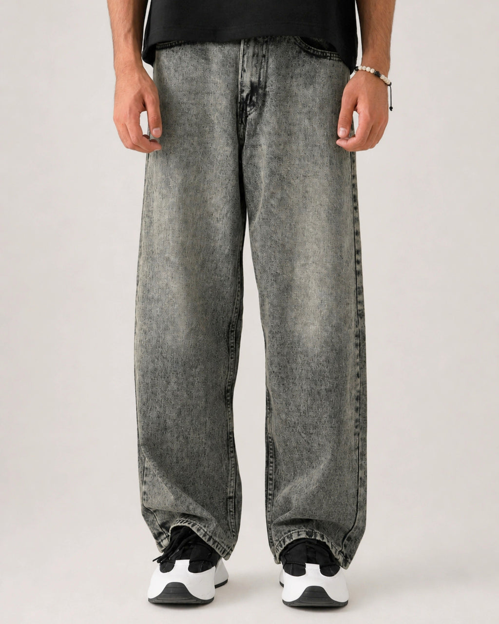 THE MOSS ACID STATIC BAGGY DENIM