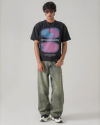 THE MOSS ACID STATIC BAGGY DENIM