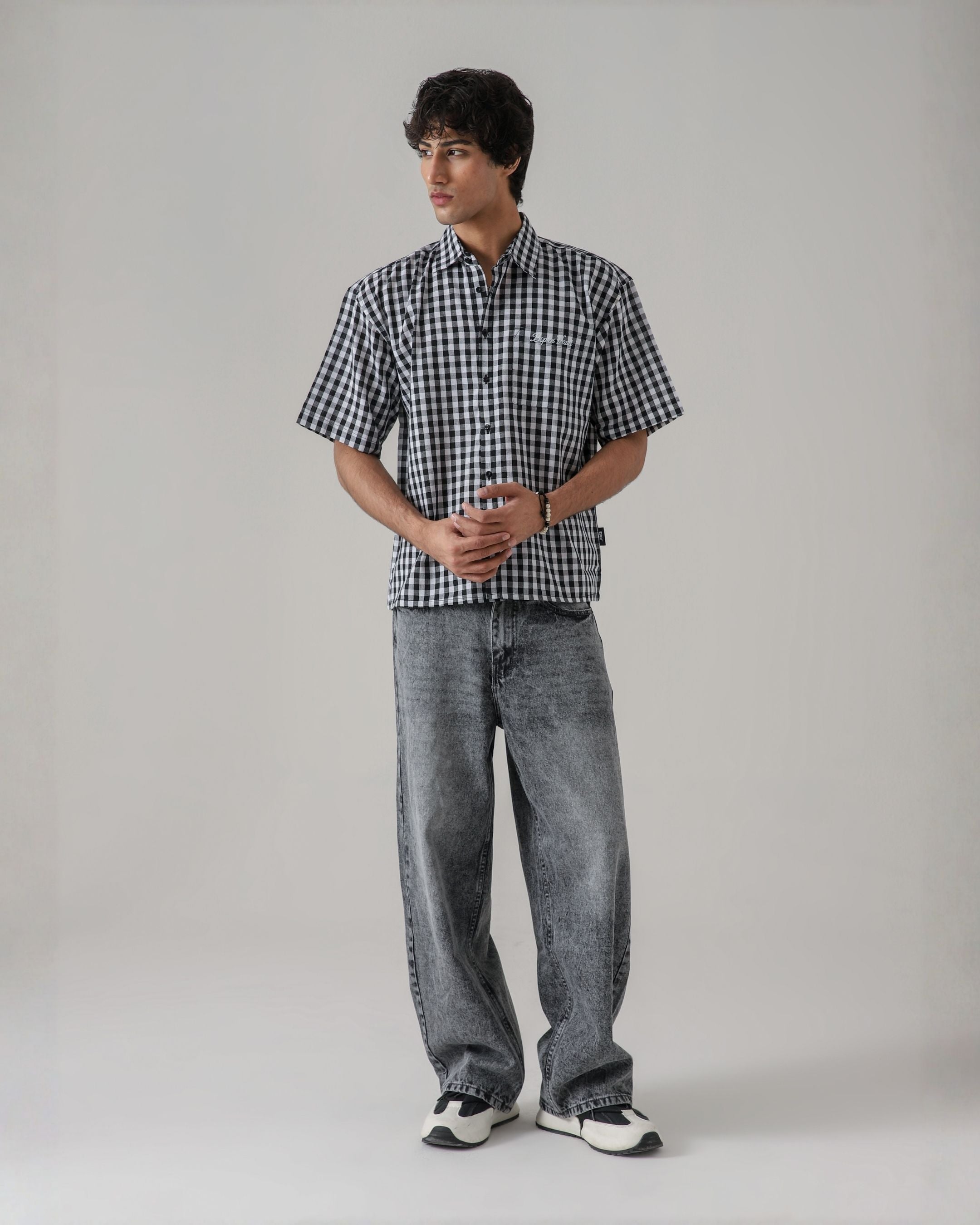 THE ANARCHY CHECK BOXY-FIT SHIRT Main image