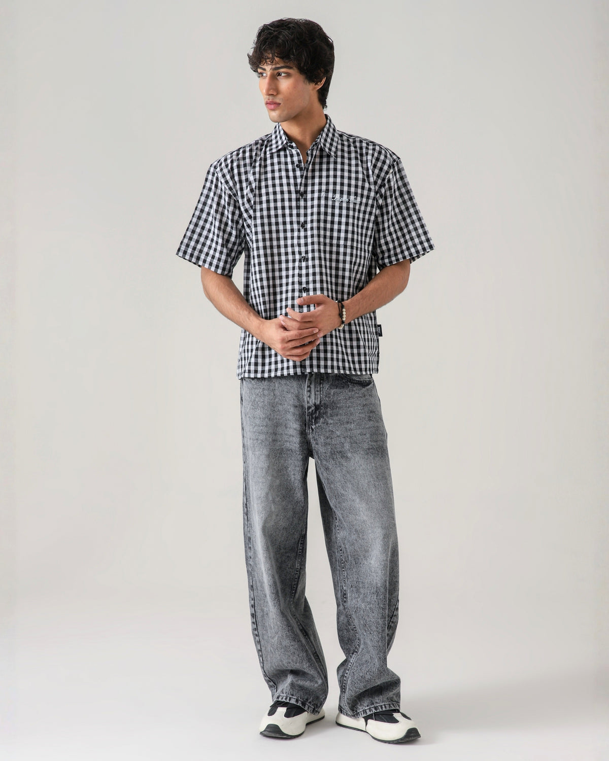 THE ANARCHY CHECK BOXY-FIT SHIRT