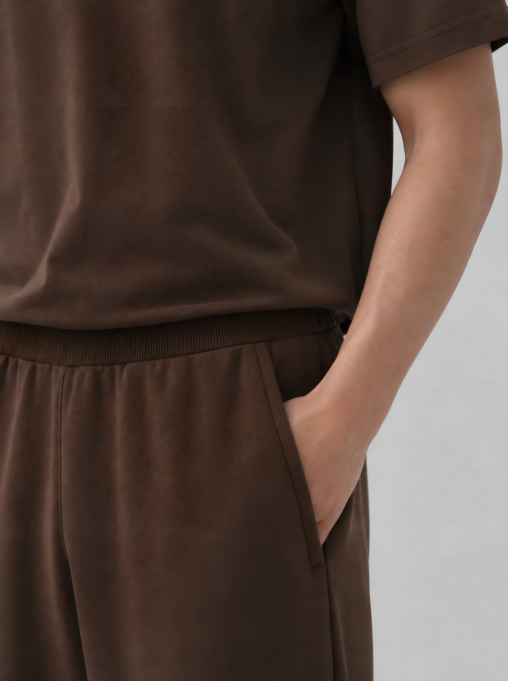 THE URBAN WIDE-LEG TROUSERS BROWN - UNISEX