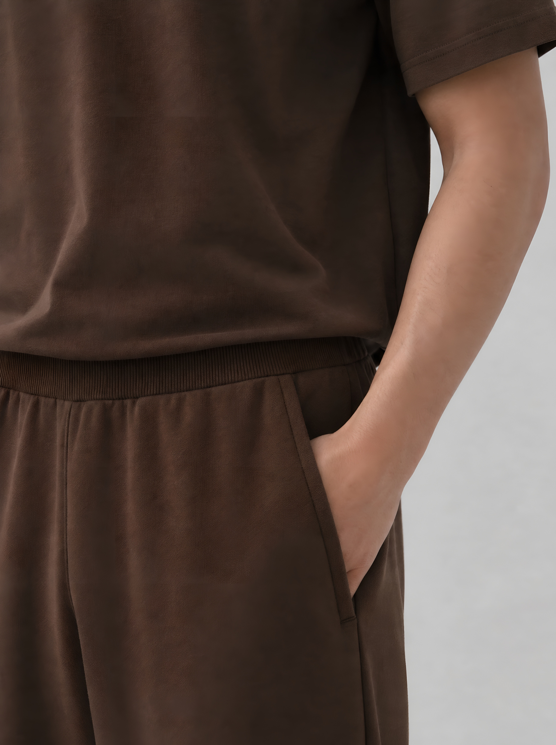 THE URBAN WIDE-LEG TROUSERS BROWN - UNISEX