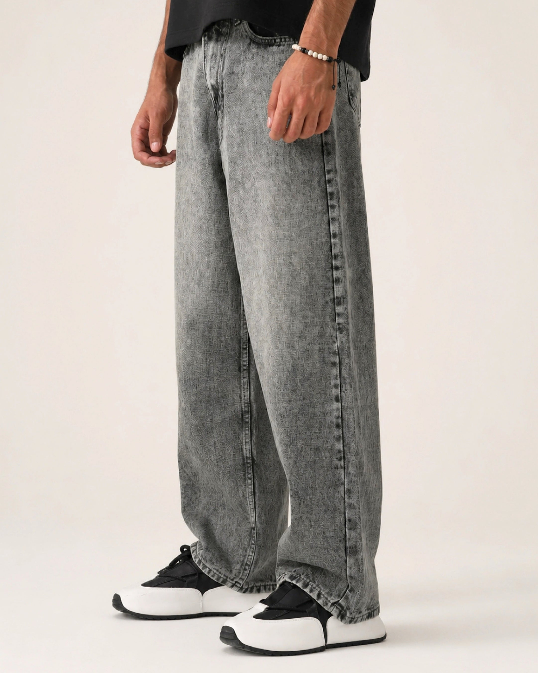 THE MOSS ACID STATIC BAGGY DENIM