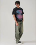 THE MOSS ACID STATIC BAGGY DENIM