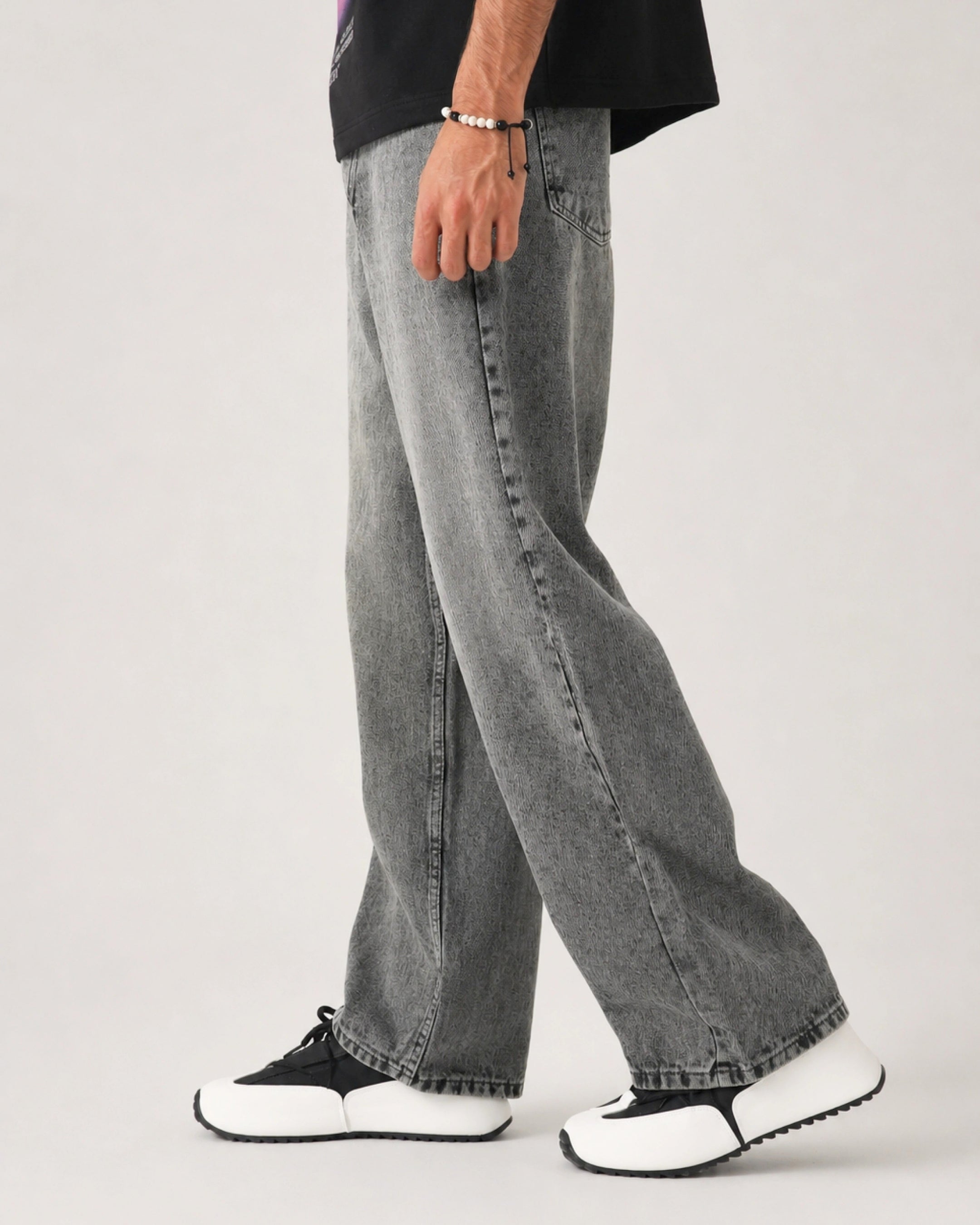 THE MOSS ACID STATIC BAGGY DENIM