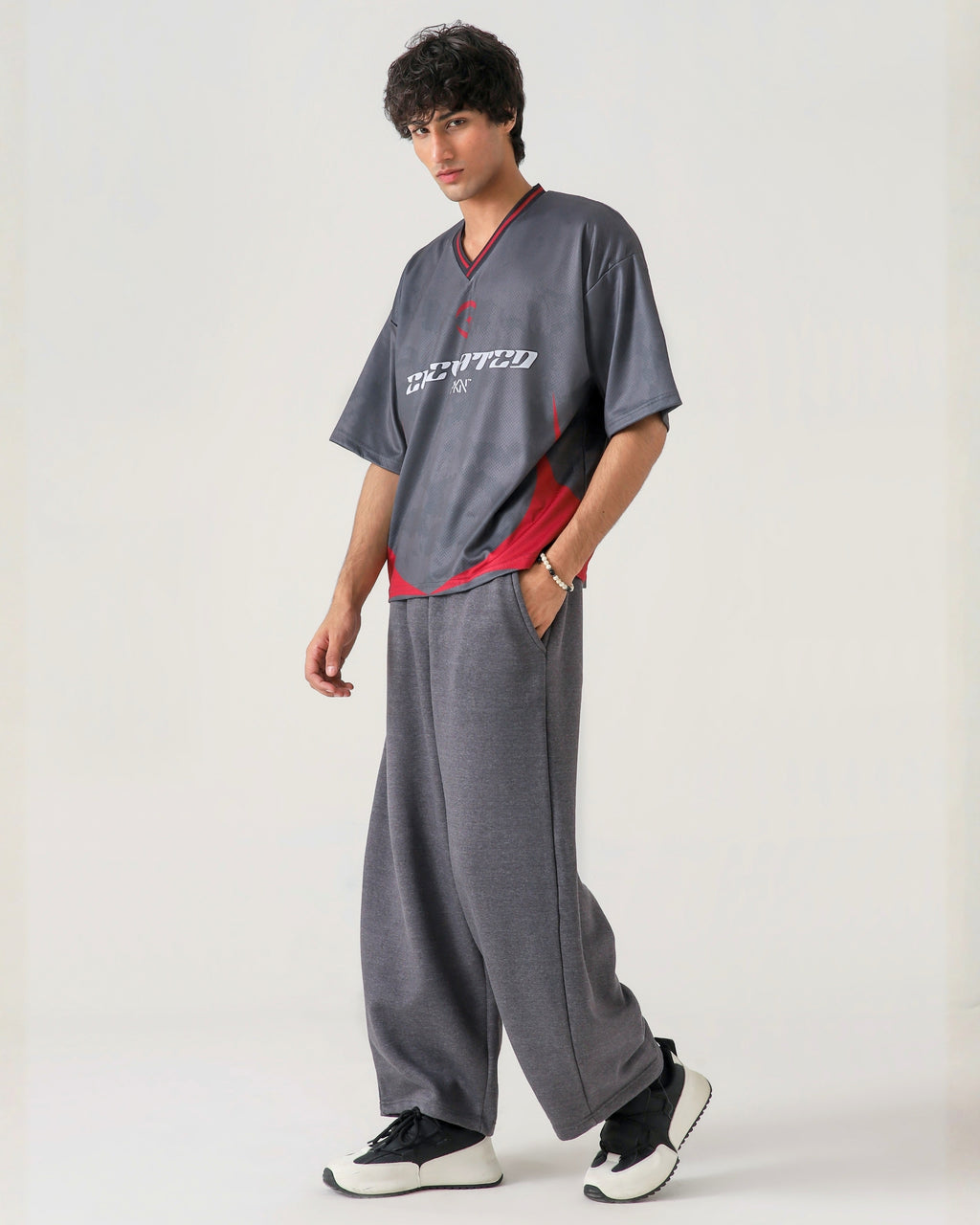 THE ECLIPSE CHARCOAL LOOSE TROUSER