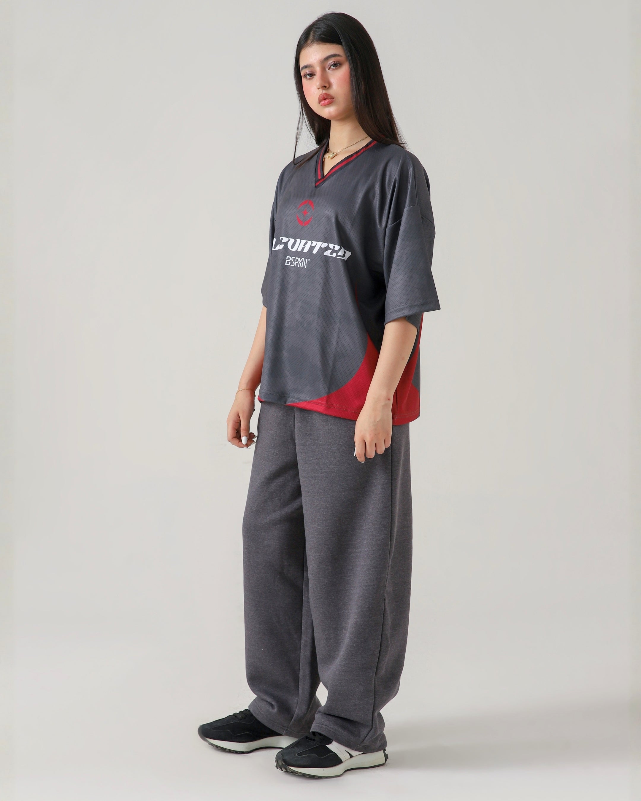 THE ECLIPSE CHARCOAL LOOSE TROUSER