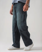 THE UTILITY OLIVE LOOSE DENIM