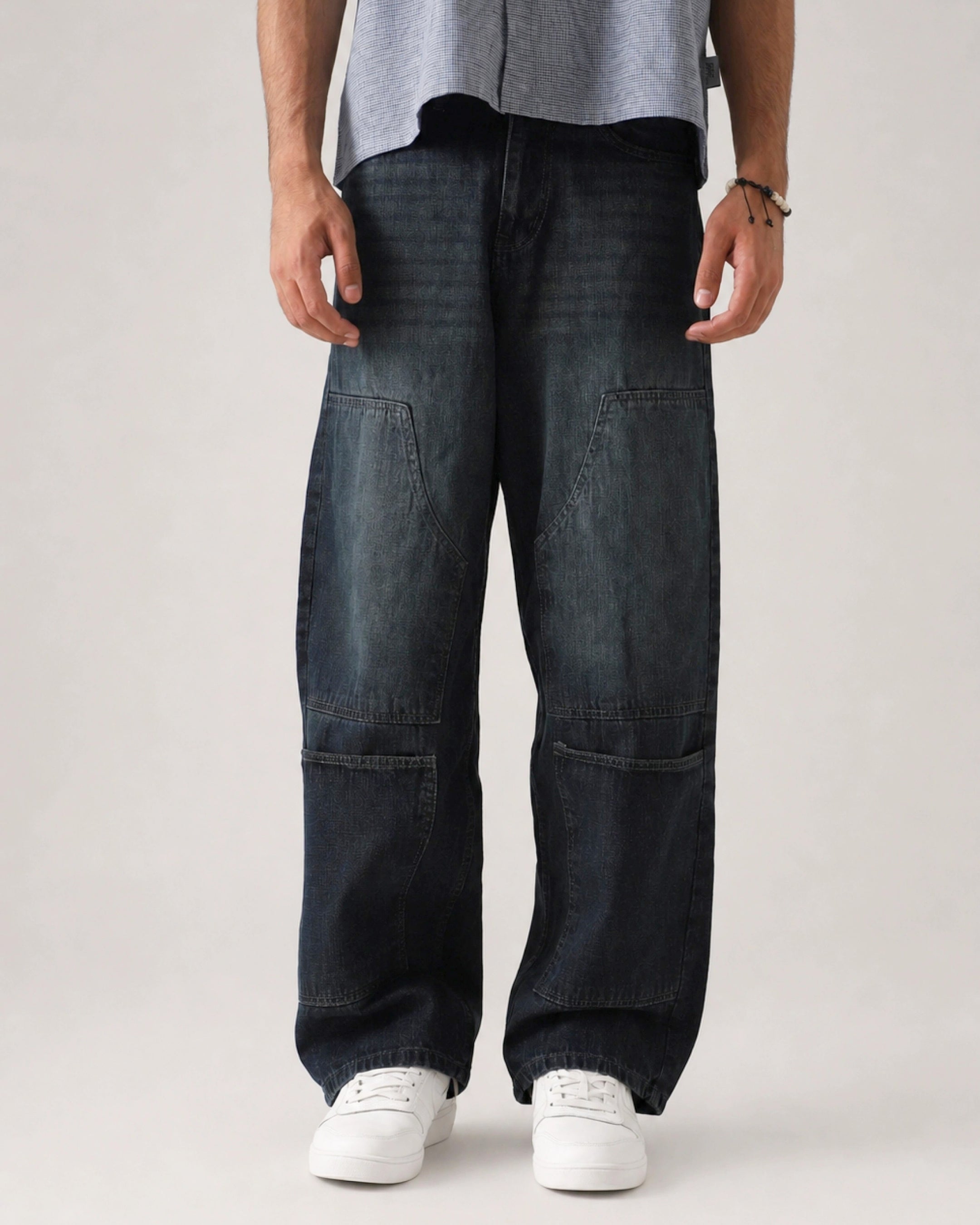 THE UTILITY OLIVE LOOSE DENIM