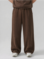 THE URBAN WIDE-LEG TROUSERS BROWN - UNISEX