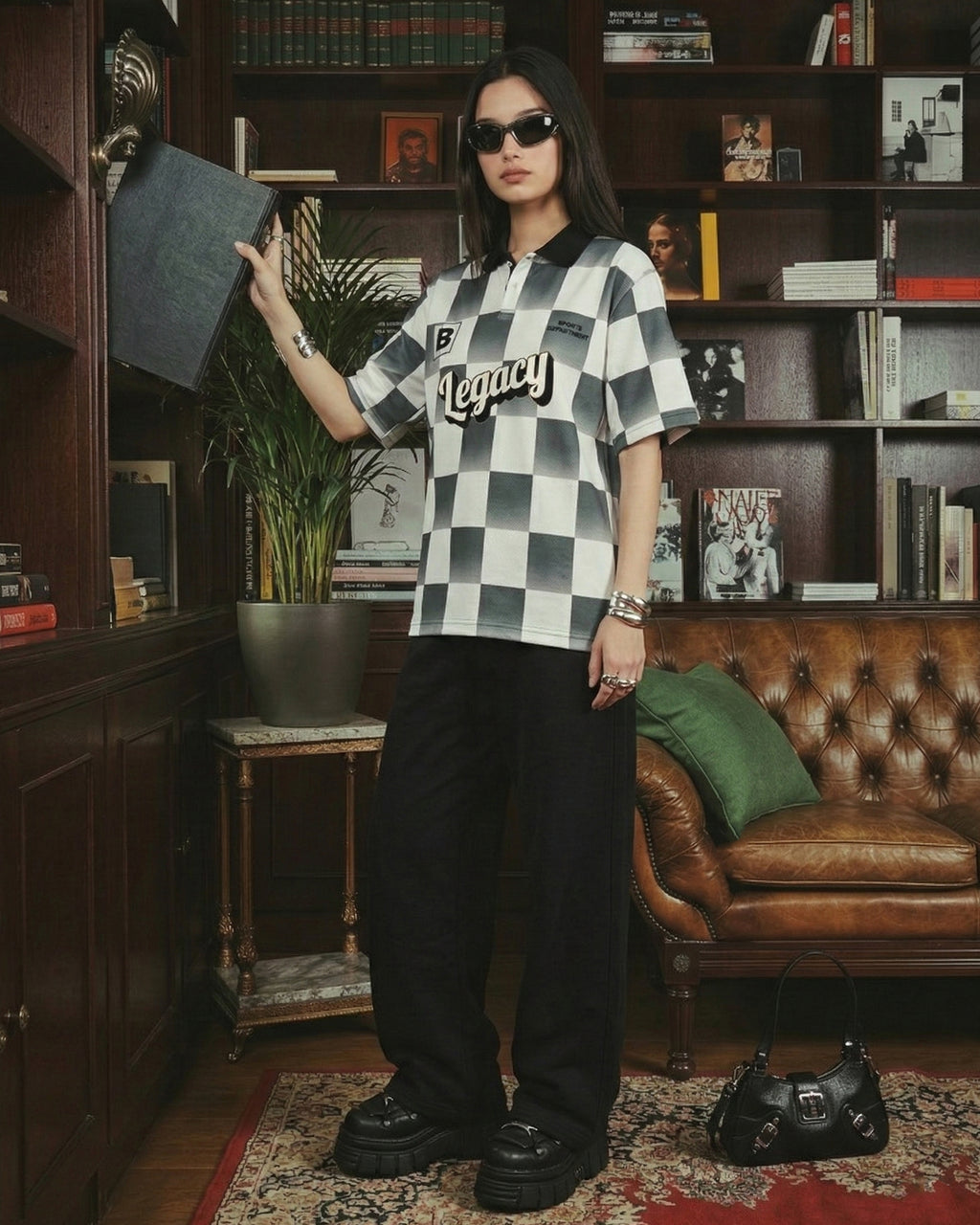 THE URBAN WIDE-LEG TROUSERS BLACK - UNISEX